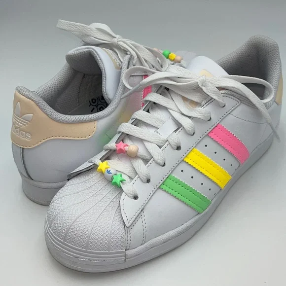 adidas ☆ Superstar Women’s ‘Beaded’ Womens Adidas Original Superstar With Swarvoski Crystals - Etsy